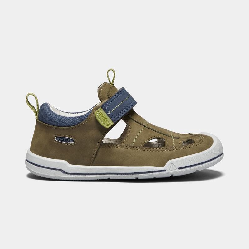 Keen Sprout Fisherman Kids Sandals Dark Olive/Navy NZ (9514-AGVHK)